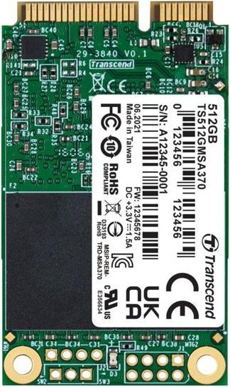 Immagine prodotto Transcend Msa370 (512 GB, mSATA)