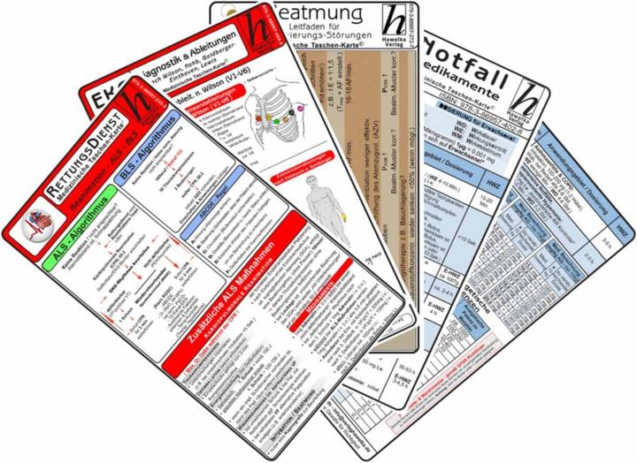 Produktbild Rettungsdienst Karten-Set - EKG, Herzrhythmusstörungen, Notfallmedikamente, Reanimation (Deutsch, 2014)