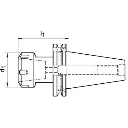 Thumbnail - Fortis, Zubehör Maschine, Spannzangenfutter DIN69871 ADB SK50 ER25 A60