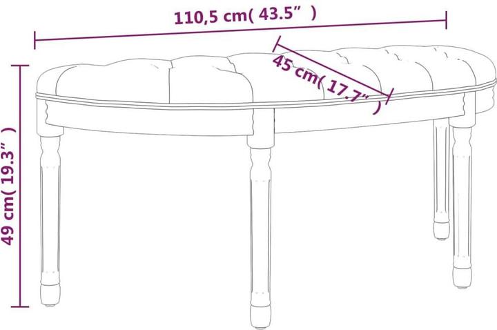 Image du produit vidaXL Sitzbank (110.50 cm)
