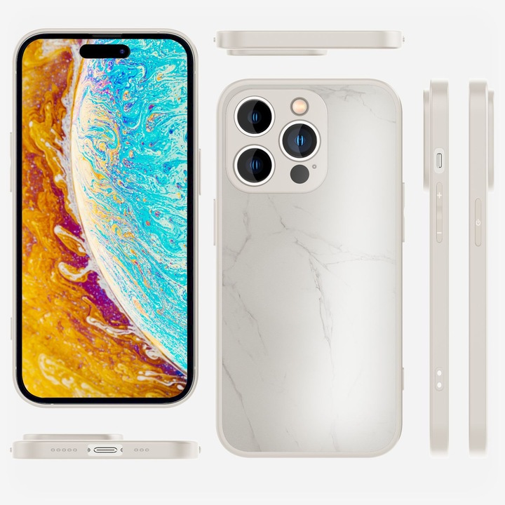 Immagine prodotto Nalia Copertura in vetro temperato effetto marmo (Apple iPhone 14 Pro)