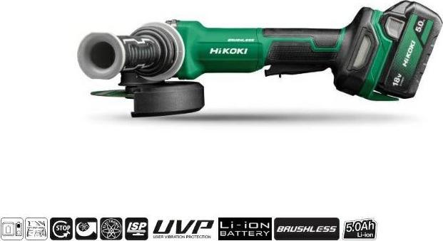 Hikoki G1813DFWQZ Smerigliatrice angolare multivolt a batteria (125 mm)