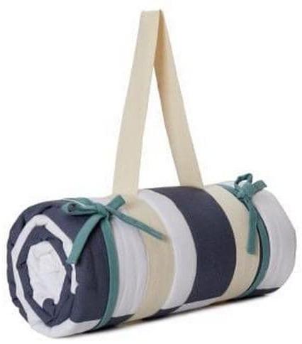 Immagine prodotto Urbanara Picknickdecke Tamina 180 x 120 cm - Blaugrau / Naturweiss