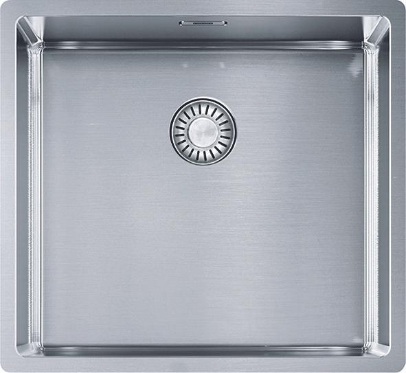 Actual product image Franke Box BXX 110-45/ BXX 210-45 Stainless steel 127.0671.567 (Fitted sink, Undermount sink, 45 cm)