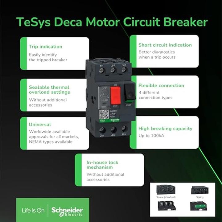 Actual product image Schneider Electric MOTOR BREAKER 37-50A