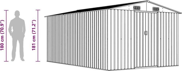 Actual product image vidaXL Gerätehaus