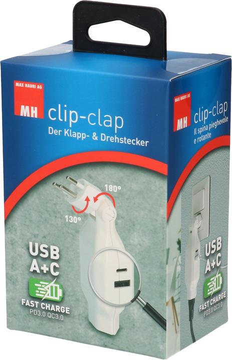Immagine prodotto Max Hauri clip-clap (USB-A, USB-C, Tipo 12, Tipo 13, 3 x)