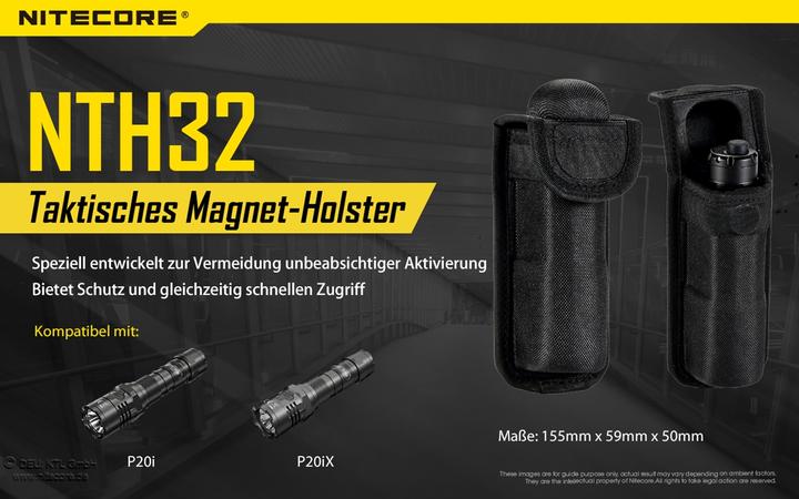 Actual product image Nitecore NTH32 Tactical Holster for P20i/P20iX