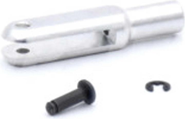 Produktbild MP Jet MP-JET Aluminium-Gabelkopf, l=30 mm, Schlitzbreite 2 mm, Stift Ø 2,5, M3, Linksgewinde (6 Stück)