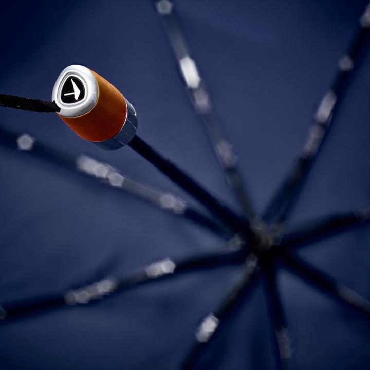 Actual product image Senz Mini Automatic Deluxe Foldable Storm Regenschirm, Midnight Blau