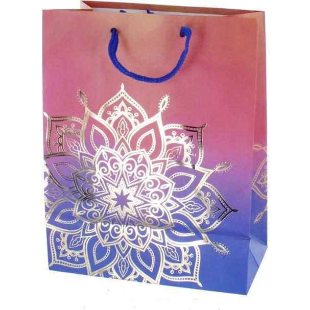 MICA Living, Geschenkverpackung, Geschenktasche Boho - ca. 17,5 x 9,5 x 22,5 cm (Geschenktüte, 1 x)