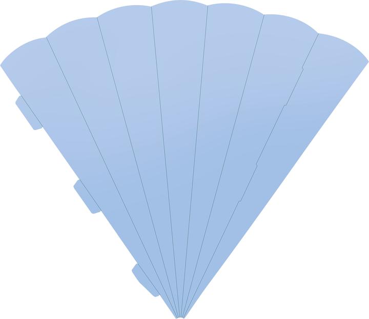 Heyda Cono scolastico da ritagliare, 69 cm (69 cm)