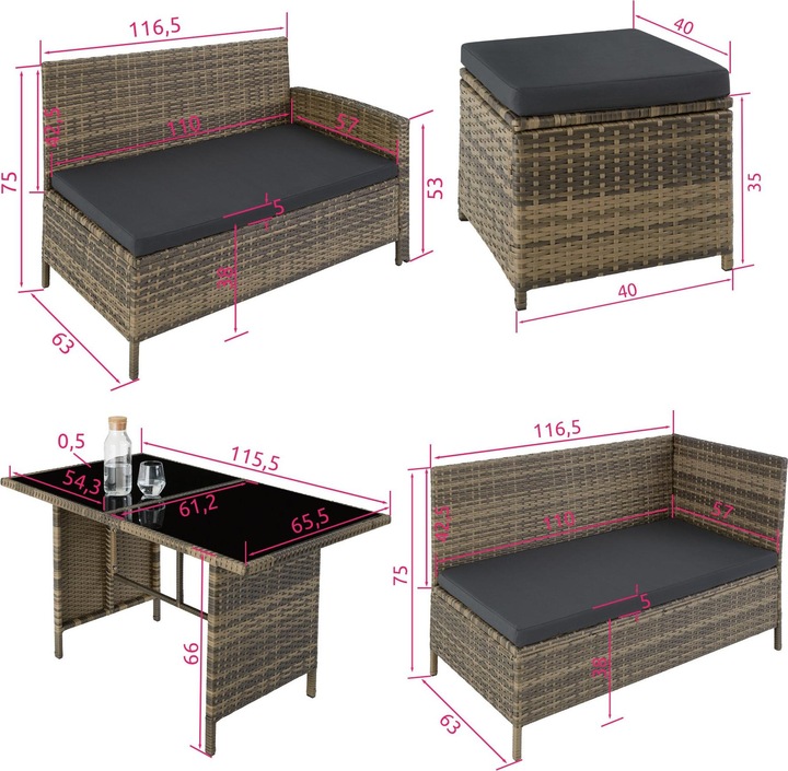 Produktbild tectake Barletta
