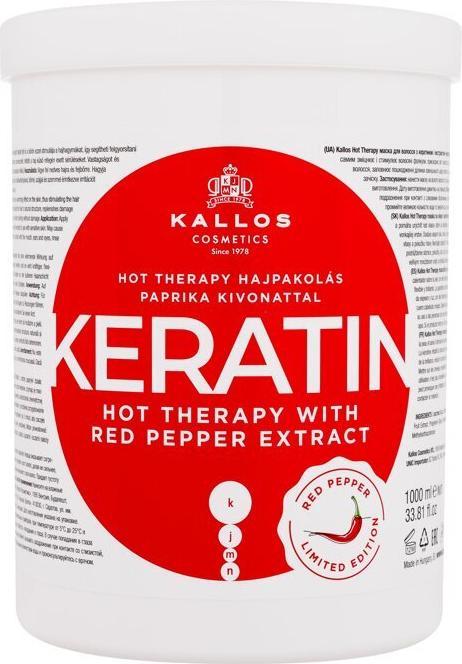 Produktbild Kallos Keratin Red Pepper Extract Mask 1000ml (1000 ml)