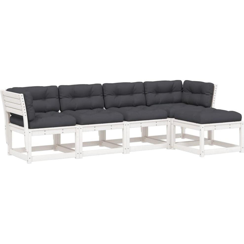 VidaXL, Gartenlounge, 10-tlg. Garten-Lounge-Set mit Kissen