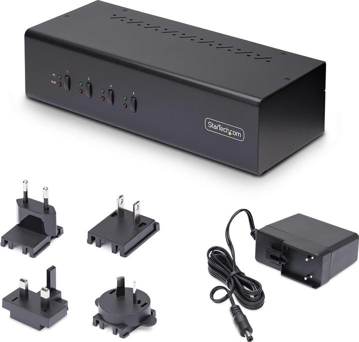 Immagine prodotto StarTech com P4DD46A2-KVM-SWITCH, 3840 x 2160 Pixel, 4K Ultra HD, Nero