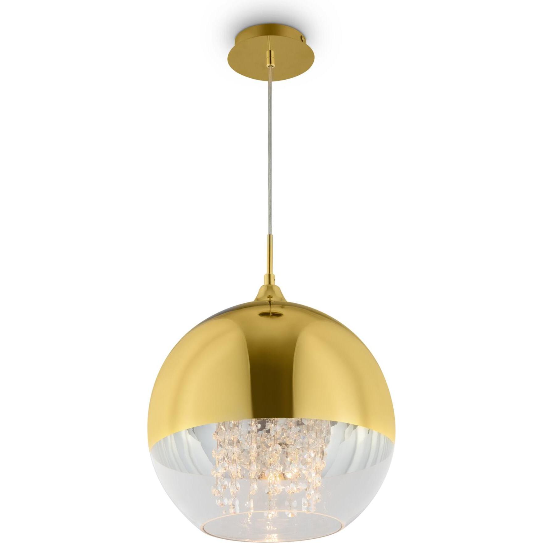 Maytoni, Pendelleuchte, Fermi Pendelleuchte, Hängeleuchte E27 gold-verspiegelt Glas (E27)