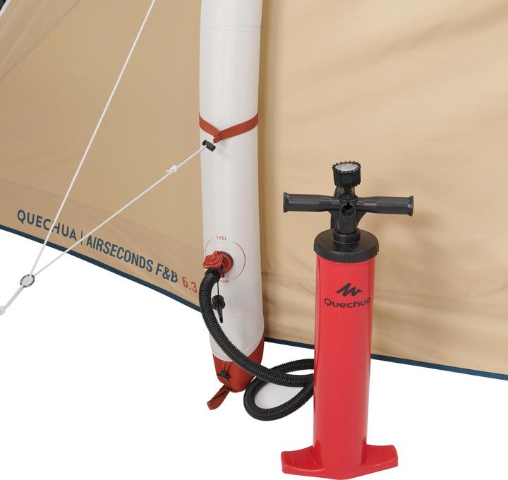 Actual product image Quechua AIRSECOND 6.3 FB New colo 2021 324957 (Inflatable tent, 25.50 kg, 6 persons)