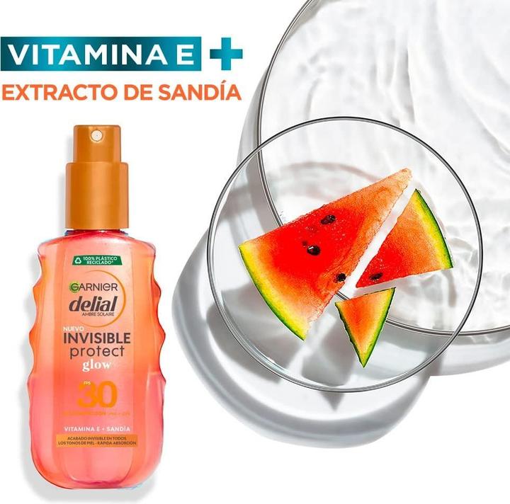 Immagine prodotto Garnier INVISIBLE PROTECT GLOW spray SPF30 150 ml (Spray solare, SPF 30, 150 ml)