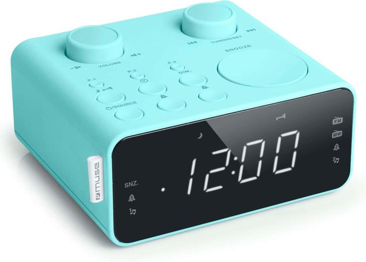 Muse M-17CB - Digitale wekkerradio met groot display, blauw (M-17CB)
