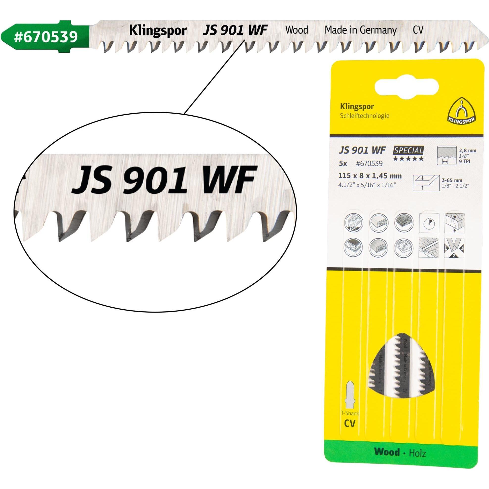 Klingspor, Lama, JS 901 WF Special - Saw blades 8 x 115 x 1,45 mm