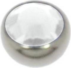 Actual product image Bijouteria 1.2mm Titanium piercing part (Swarovski Crystal, Titanium)