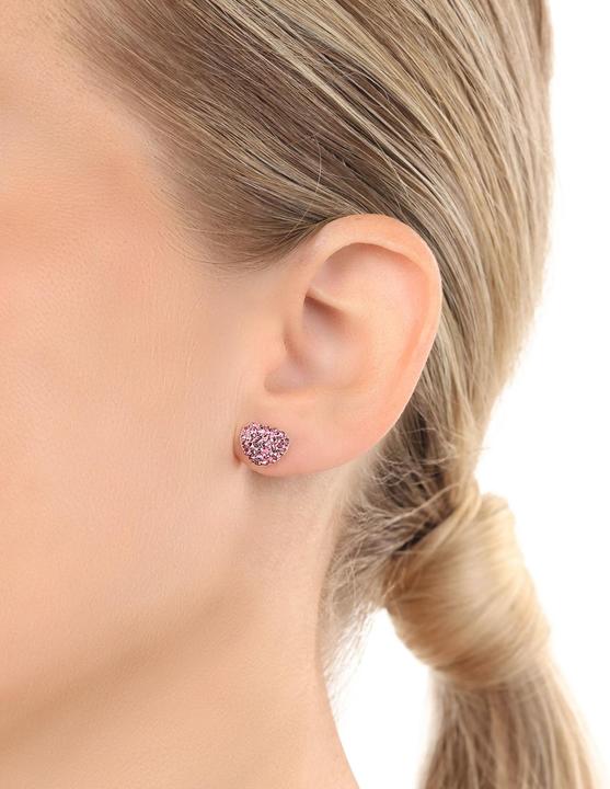 Immagine prodotto Amor Gioielli all'orecchio da donna, argento 925, cristallo sintetico. | Cuore (Argento 925)