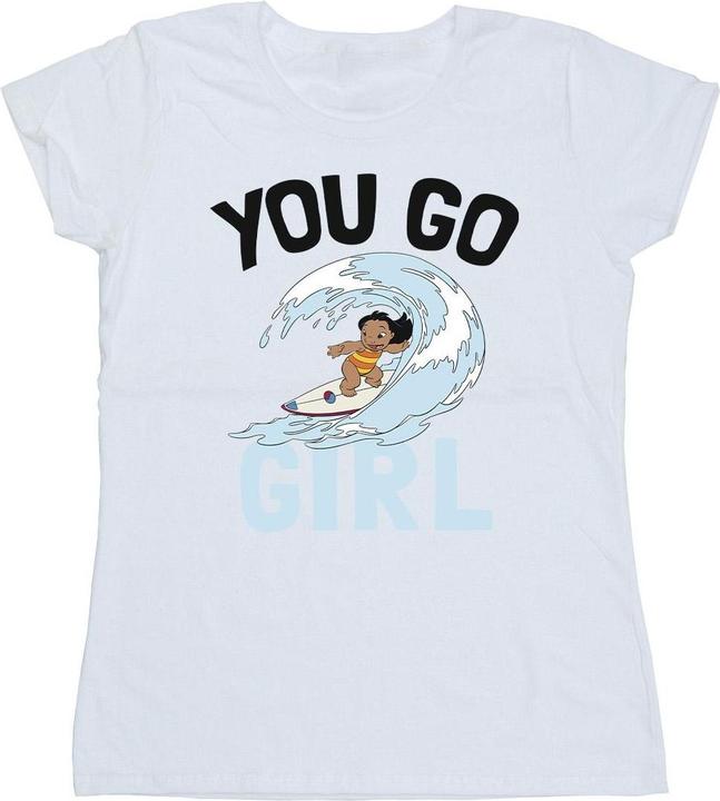 Actual product image Disney Womens/Ladies Lilo And Stitch You Go Girl Cotton T-Shirt (S)