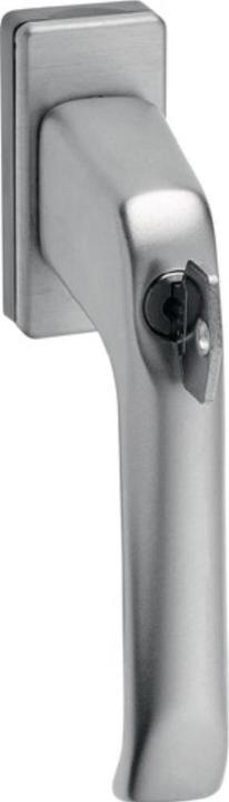 EDI Poignée de fenêtre 1003/2035 Aluminium F9016 / blanc trafic 35 mm verrouillable