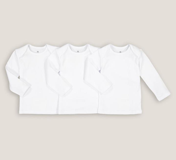 Actual product image La Redoute Collections Organic Cotton 3-Pack Undershirts (98)