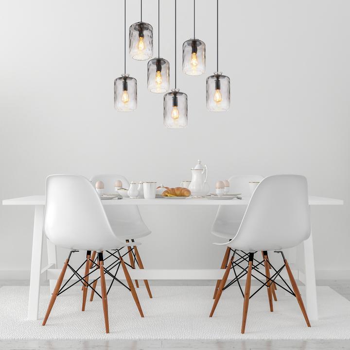 Image du produit Globo Lampe à Suspendre Métal Noir Mat, 6xe27 (E27)