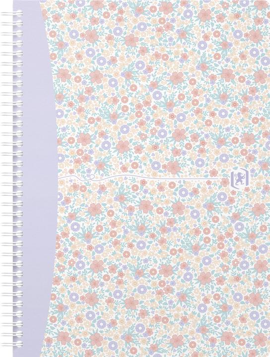 Nährwerte und Zutaten Oxford FORME FLORAL - Spiralbuch (B5, Kariert, Harter Einband)