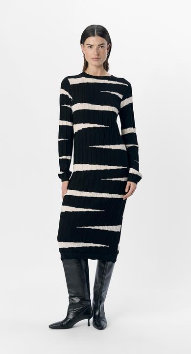 Produktbild Object Gestreiftes Strickkleid (S)