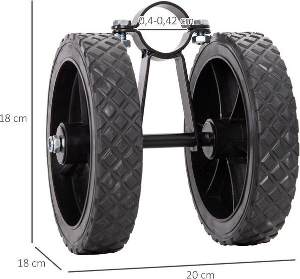Image du produit Swisshandel24 Kit de roue pour hamac résistant aux intempéries, portable Roue universelle pour pied de hamac