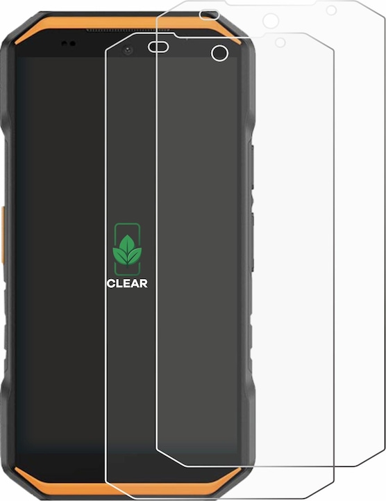 Actual product image ScreenLeaf Screen Protector sustainable Screen Protection, clear, anti-scratch (2 Piece, Ulefone Armor X)