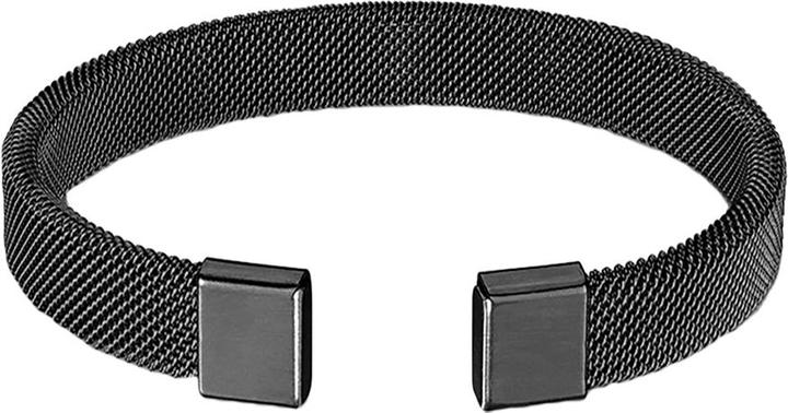 Produktbild Star Piercing Armband schwarz mit flexiblem Mesh (ohne Messing, Chirurgenstahl 316L)