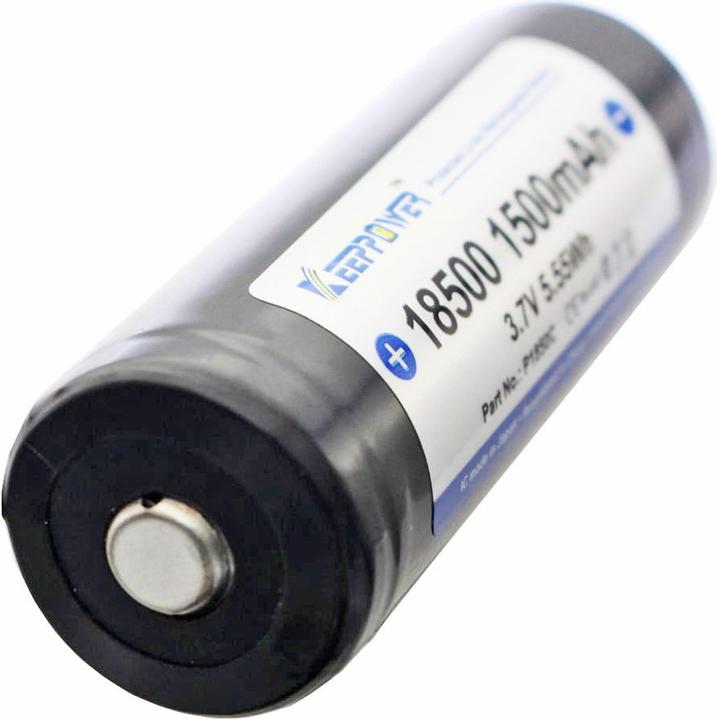Actual product image Keeppower Akku 18500 geschützt (1 pcs., 18500, 1500 mAh)