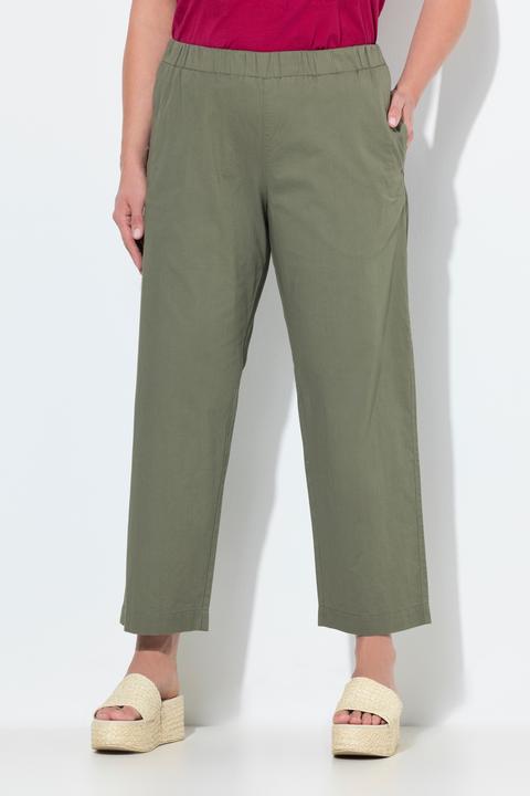 Produktbild Ulla Popken 7/8-Chinohose Ruby, Elastikbund, weites, gerades Bein (42)