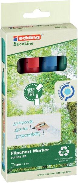 Produktbild Edding Flipchart 32 (Mehrfarbig, 5 mm, 4 x)