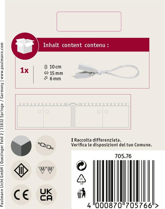Immagine prodotto Paulmann Connettore MaxLED