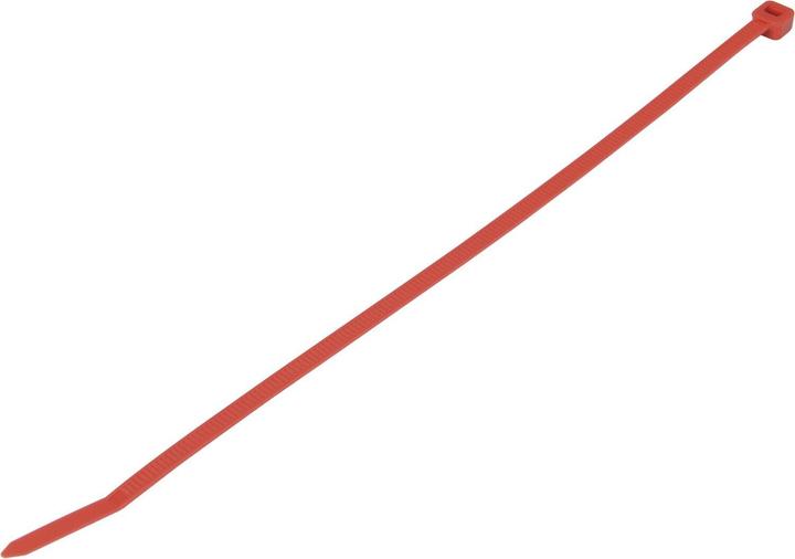 Actual product image WKK Kabelbinder rot, 200x3,6mm, 100 Stück (Plastic cable ties, 200 mm, 100 pcs.)