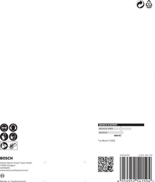 Produktbild Bosch Professional Zubehör EXPERT C470 Schleifpapier mit 6 Löchern für Exzenterschleifer, 150 mm, G 400, 5-tlg. (400)