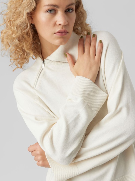Actual product image Vero Moda High Neck Half-zip Knitted Pullover (S)
