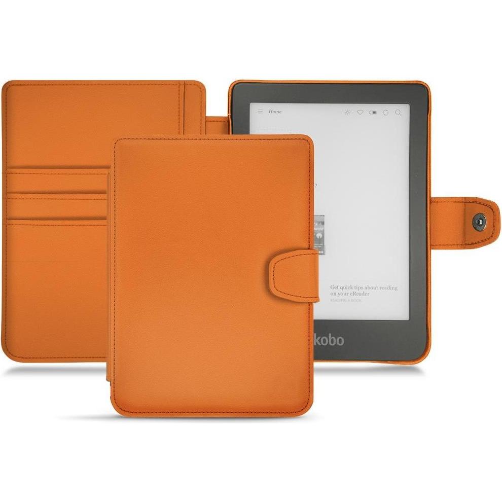 Noreve Lederschutzhülle Wallet (Clara HD), eReader Zubehör, Orange