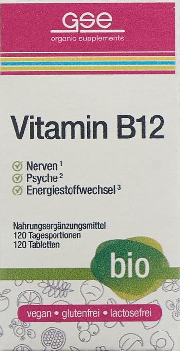 Actual product image GSE Vitamins B12 Compact bio cpr (120 Piece, Pills, 123 g)