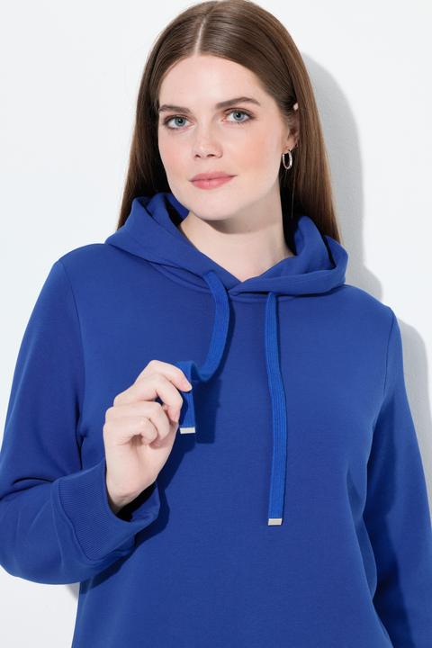 Produktbild Ulla Popken Hoodie, Rippbündchen, Kapuze, Langarm (68)