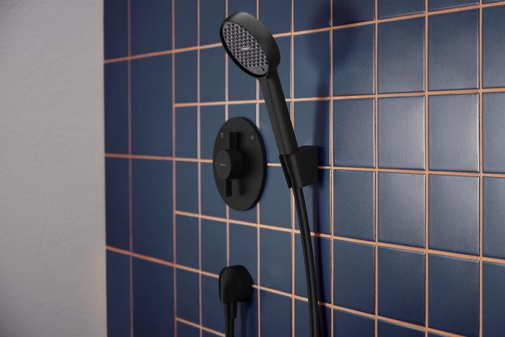 Produktbild hansgrohe Activera Select S Set de support de douche 95, 2 types de jets, EcoSmart, avec flexibles de douche (2 Strahlarten, 7.20 l/min)