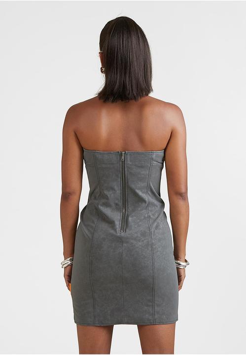 Produktbild Snipes Faux Leather Bandeau Mini Dress - 199217 (M)