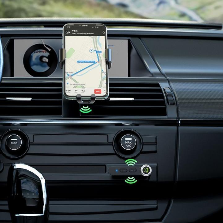 Actual product image Hoco - Audio Adapter Bluetooth Magic Music (E58) - Aux Jack 3.5mm - Black (Receiver)