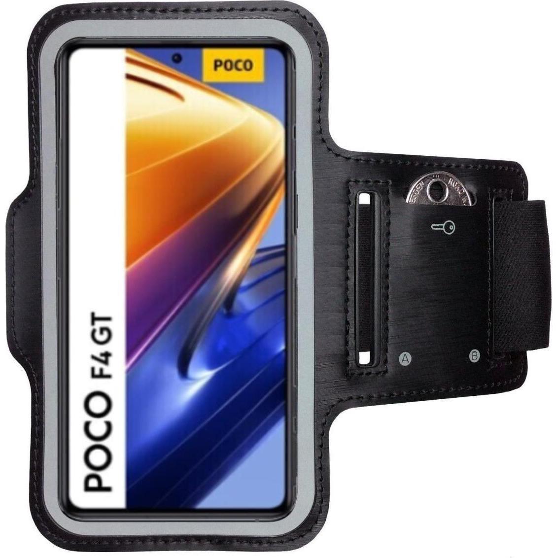 CoverKingz Sportarmband für Xiaomi Poco F4 GT, Smartphone Sportarmband, Schwarz
